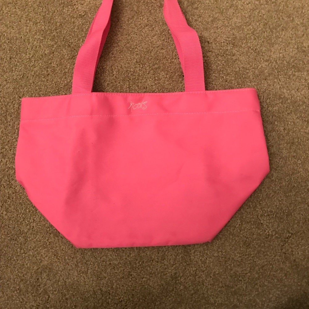 ROOTS authentic small pink tote - Picture 2 of 7